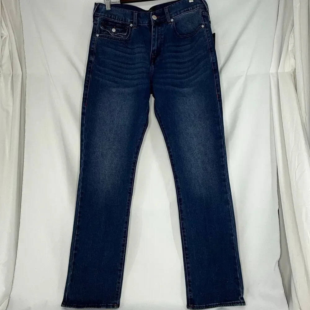 True Religion Ricky Relaxed Straight Jeans 31x34 NWT